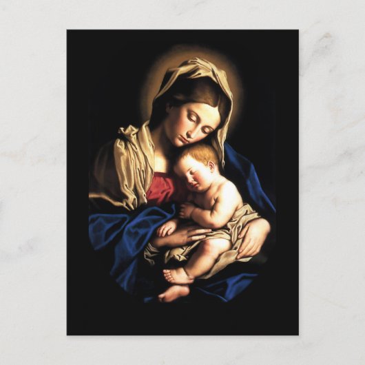 Madonna and Child Custom Postcard Postkarte (Vorderseite)