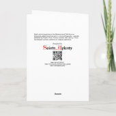 Madonna and Child (DPT 001) Feiertagskarte (Rückseite)