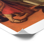 Madonna and Child Enthroned with Four Saints, 1546 Poster (Ecke)