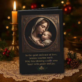 Madonna and Child Folded Greeting Card Karte