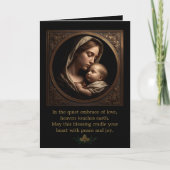 Madonna and Child Folded Greeting Card Karte (Vorderseite)