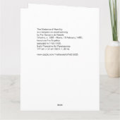 Madonna and Child Holiday Christmas Card Karte (Rückseite)