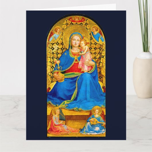 Madonna and Child Holiday Christmas Card Karte (Vorderseite)