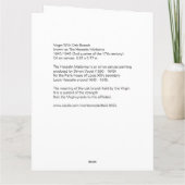 Madonna and Child Holiday Christmas Card Karte (Rückseite)