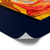 Madonna and Child Holiday Christmas postcard Poste Poster (Ecke)