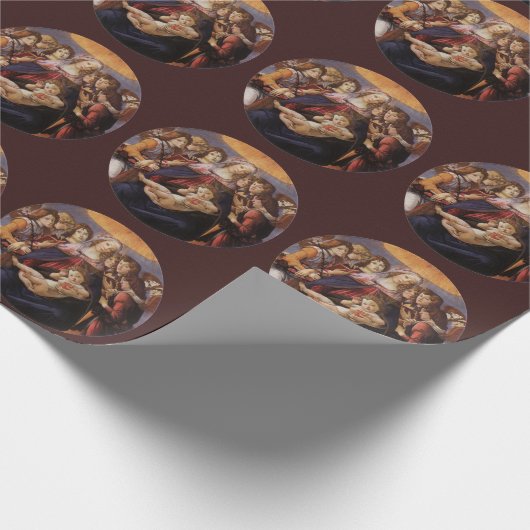 Madonna and Child with Angels by Sandro Botticelli Geschenkpapier (Ecke)