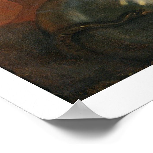 Madonna and Child with angels Poster (Ecke)