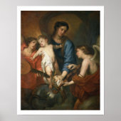 Madonna and Child with angels Poster (Vorne)