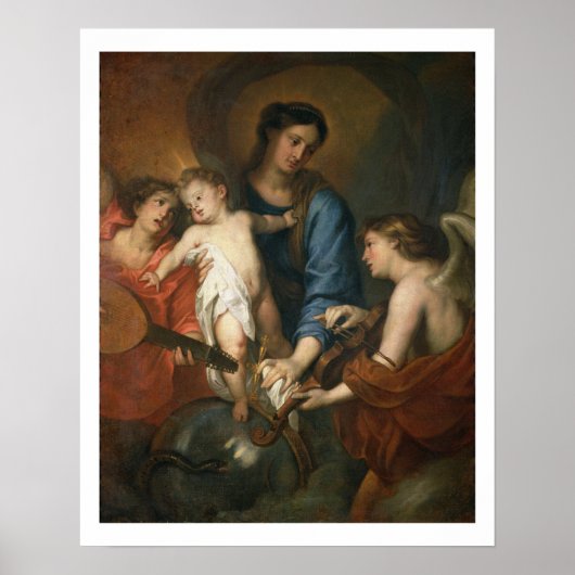 Madonna and Child with angels Poster (Vorne)