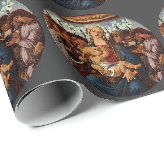 Madonna and Child with Eight Angels by Botticelli Geschenkpapier (Rolleneckpunkt)