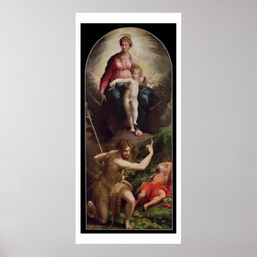 Madonna and Child with St. John and St. Jerome, 15 Poster (Vorne)