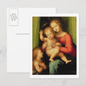 Madonna and Child with St. John Postkarte (Vorne/Hinten)