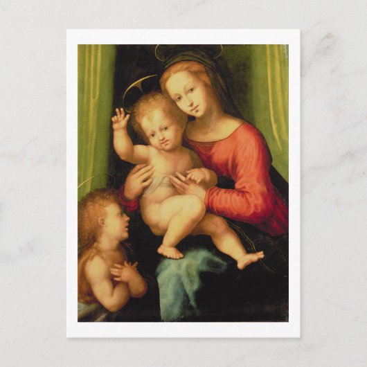 Madonna and Child with St. John Postkarte (Vorderseite)