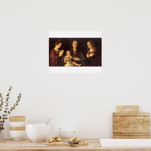 Madonna and Child with St. Mary Magdalene and St. Poster (Küche)