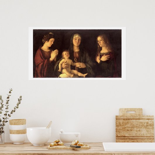 Madonna and Child with St. Mary Magdalene and St. Poster (Küche)