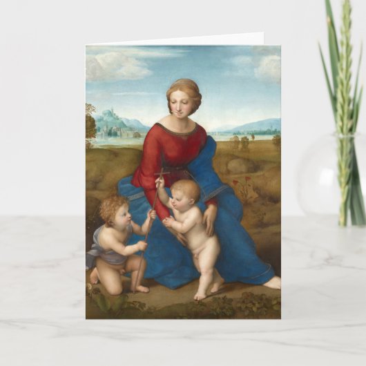 Madonna auf der Wiese | Raphael Karte (Vorderseite)