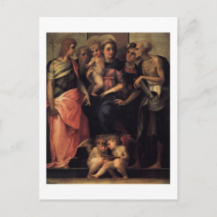 Madonna begeistert mit Vier Heiligen Postkarte