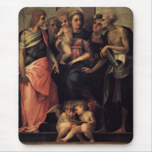 Madonna begeistert von vier Heiligen Mousepad