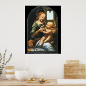 Madonna Benois von Leonardo da Vinci Poster (Küche)