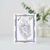 Madonna-Betrug Santacito Feiertagspostkarte (Stehend Vorderseite)