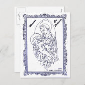 Madonna-Betrug Santacito Feiertagspostkarte (Vorne/Hinten)