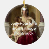 Madonna, Bouguereau Keramik Ornament (Hinten)