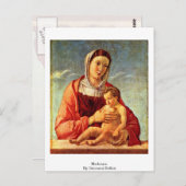 Madonna By Giovanni Bellini Postkarte (Vorne/Hinten)