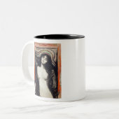 Madonna (ca. 1895–1896) by Edvard Munch Zweifarbige Tasse (Vorderseite Links)