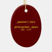 Madonna & Child - Anton Raphael Mengs Keramik Ornament (Hinten)