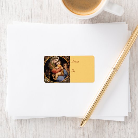 Madonna & Child Christmas Address Labels Adressaufkleber (Insitu)