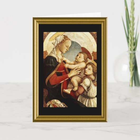 Madonna & Child Christmas Card Feiertagskarte (Vorderseite)