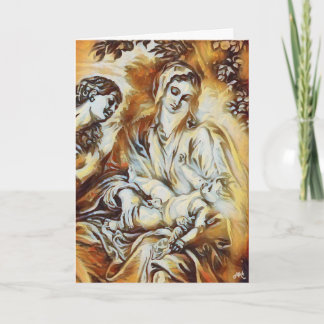Madonna & Child Christmas Card Karte