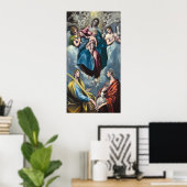 Madonna & Child - El Greco, griechisches Kunstgedi Poster (Heimbüro)