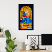 Madonna & Child Holiday Christmas fine art poster (Heimbüro)
