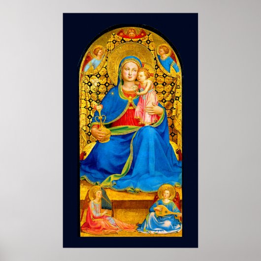 Madonna & Child Holiday Christmas fine art poster (Vorne)