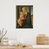 Madonna & Child, Sandro Botticelli Poster (Küche)