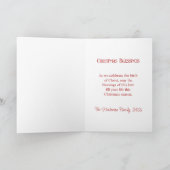 Madonna Child Vintage Weihnachtskarte Feiertagskarte (Innenseite)