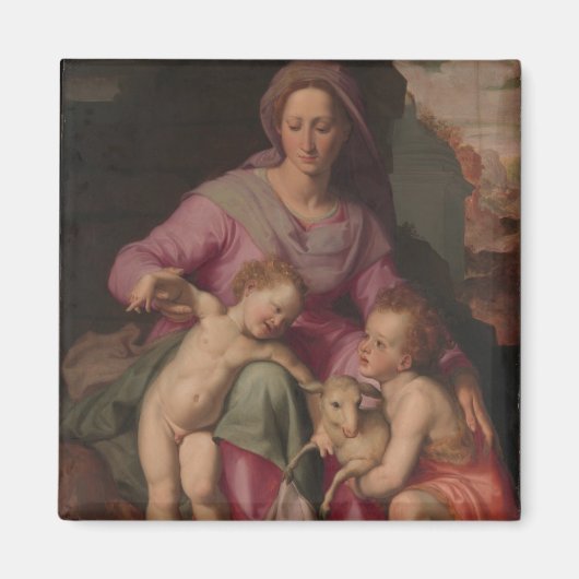 Madonna & Child with Saint John the Baptist Magnet (Vorne)