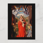 Madonna Christ Kind und Engel Postkarte (Vorderseite)