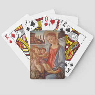 Madonna Christ Kind und Zwei Engel Spielkarten