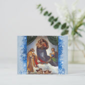 Madonna Christmas Postkarte (Stehend Vorderseite)