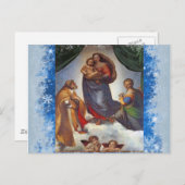 Madonna Christmas Postkarte (Vorne/Hinten)