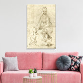 Madonna, Christus, Heiliger Johannes der Täufer vo Leinwanddruck (Insitu (Wohnzimmer))