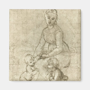 Madonna, Christus, Johannes der Täufer von Rapahel Magnet