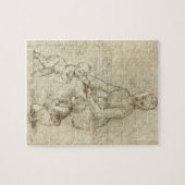 Madonna, Christus und Johannes Baptist von Rapahel Puzzle (Horizontal)