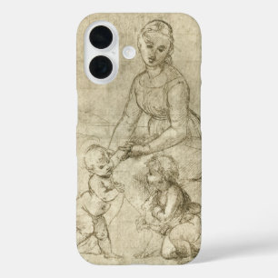 Madonna, Christus und Johannes der Täufer von Rapa iPhone 16 Hülle