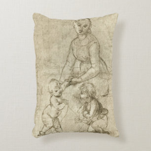 Madonna, Christus und Johannes der Täufer von Rapa Dekokissen