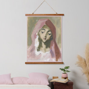 Madonna de la Charité, Helene Schjerfbeck Wandteppich Mit Holzrahmen
