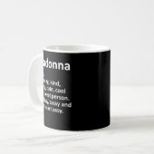 MADONNA Definition Personalized Name Funny Birthda Kaffeetasse (Vorderseite Links)