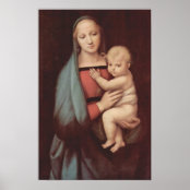 Raffael Heilige Familie Unter Einer Palme Tondo Poster Zazzle De